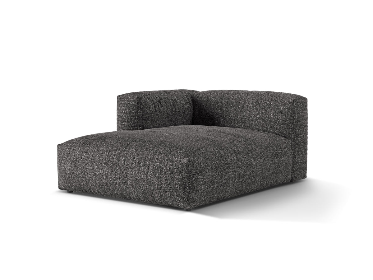 1-Sitzer Chaise Longue Links Martina in Anthracite-Monet präsentiert im Onlineshop von KAQTU Design AG. Modulares Sofa ist von Micadoni