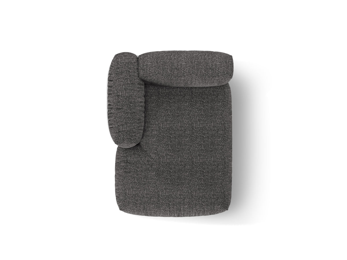 1-Sitzer Chaise Longue Links Martina in Anthracite-Monet präsentiert im Onlineshop von KAQTU Design AG. Modulares Sofa ist von Micadoni