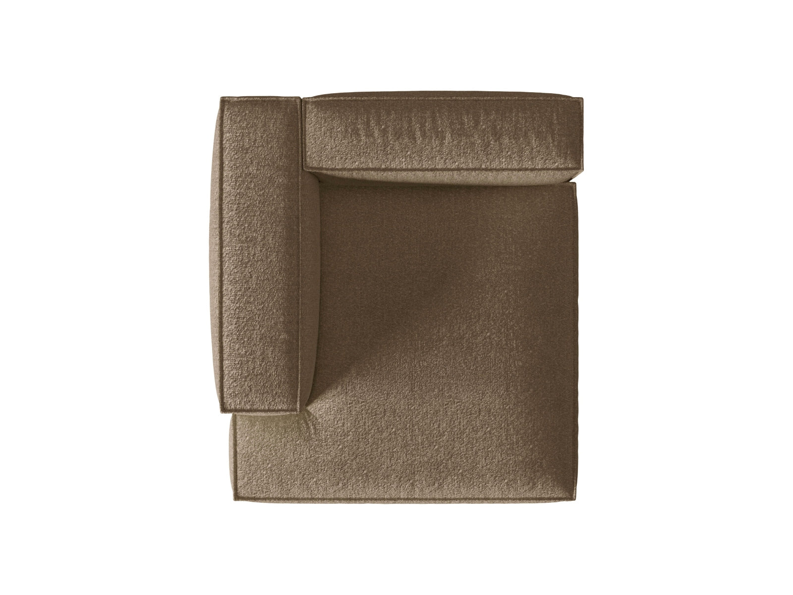 Nuria Boucle Chaise Longue links 1 Sitzer in Cappuccino präsentiert im Onlineshop von KAQTU Design AG. Modulares Sofa ist von Micadoni