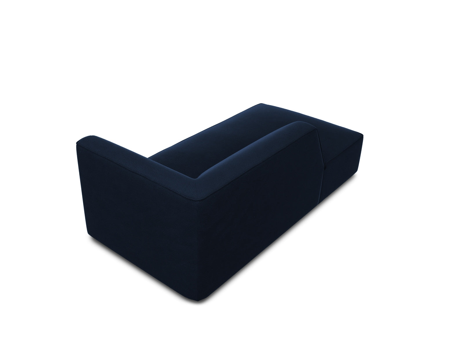 Ruby Velour Sofa Chaise Lounge links 1 Sitz in Royal Blue präsentiert im Onlineshop von KAQTU Design AG. L-Sofa links ist von Micadoni