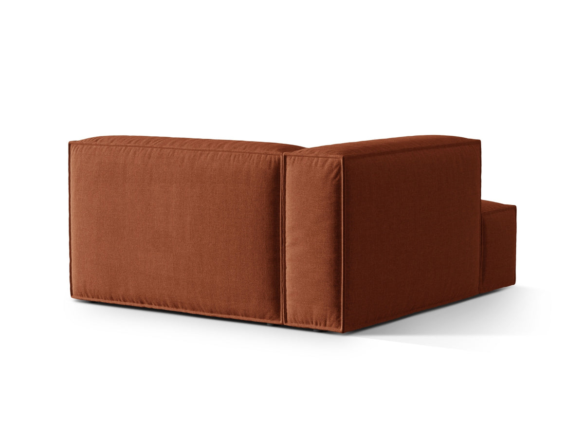 1-Sitzer Modul Chaise Longue Links Nuria in Brick-Liberty präsentiert im Onlineshop von KAQTU Design AG. Modulares Sofa ist von Micadoni