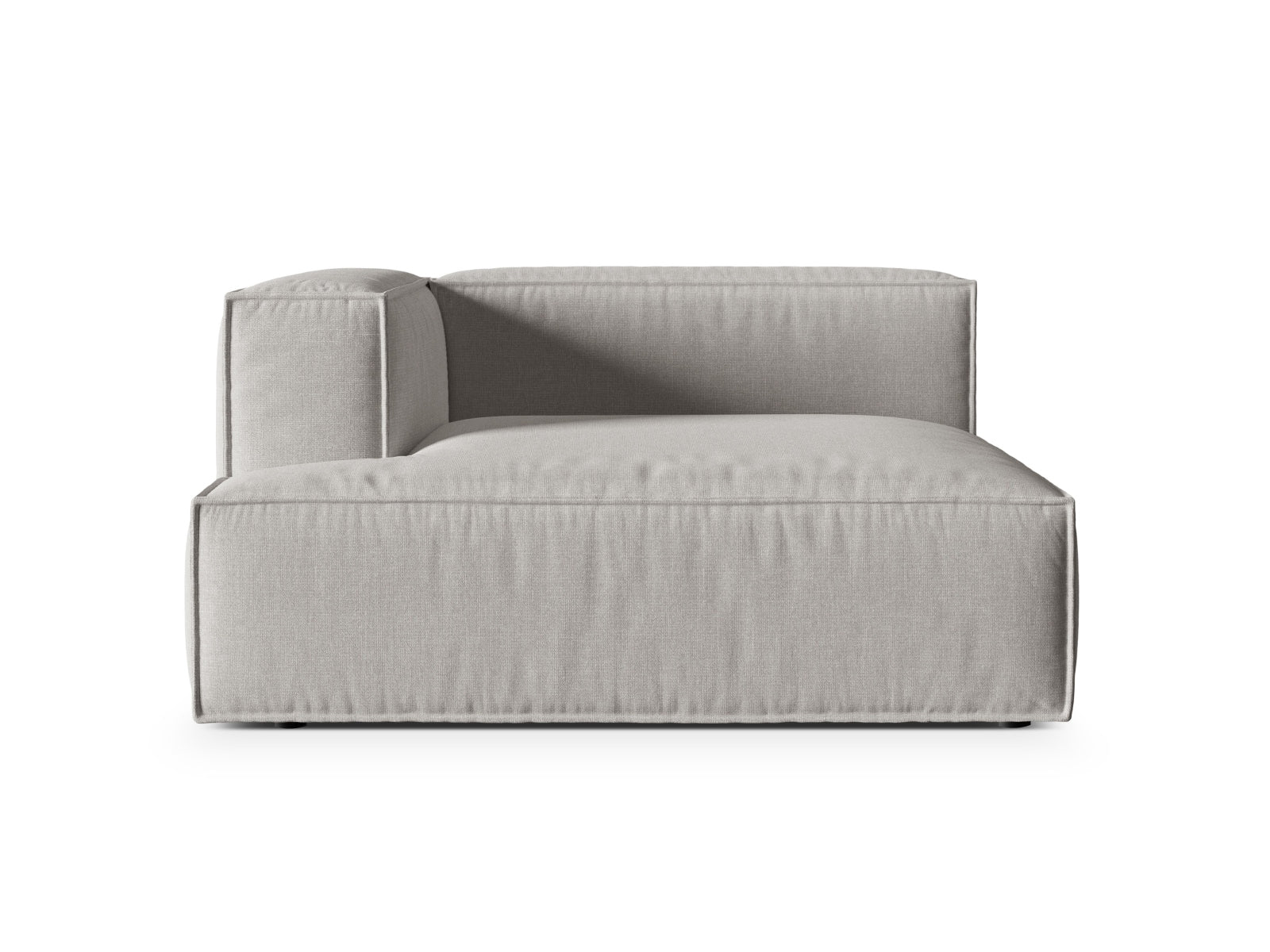 Nuria Modular Chaise Longue links 1 Sitzer in Light Grey präsentiert im Onlineshop von KAQTU Design AG. Modulares Sofa ist von Micadoni