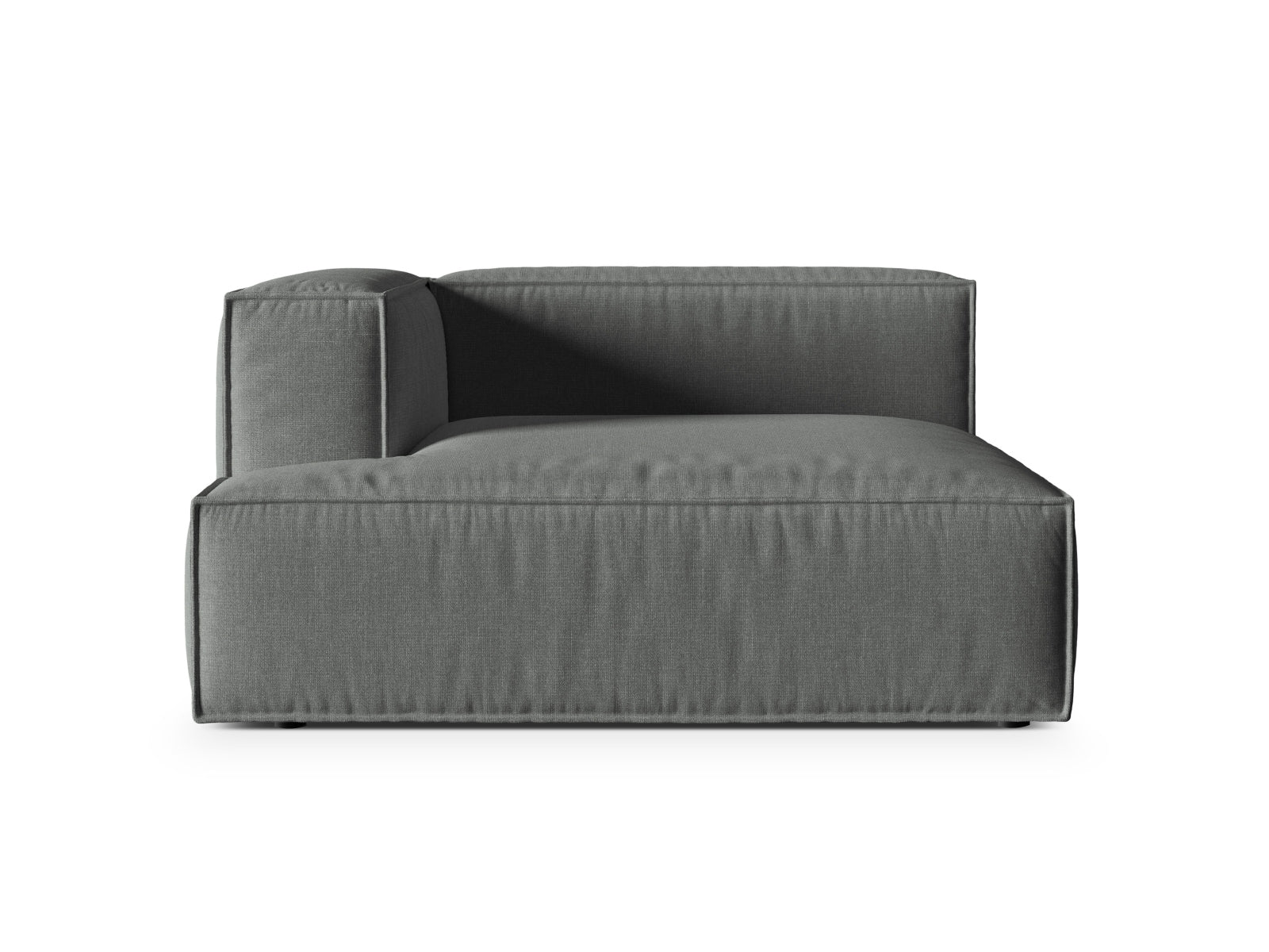 Nuria Modular Chaise Longue links 1 Sitzer in Grey präsentiert im Onlineshop von KAQTU Design AG. Modulares Sofa ist von Micadoni