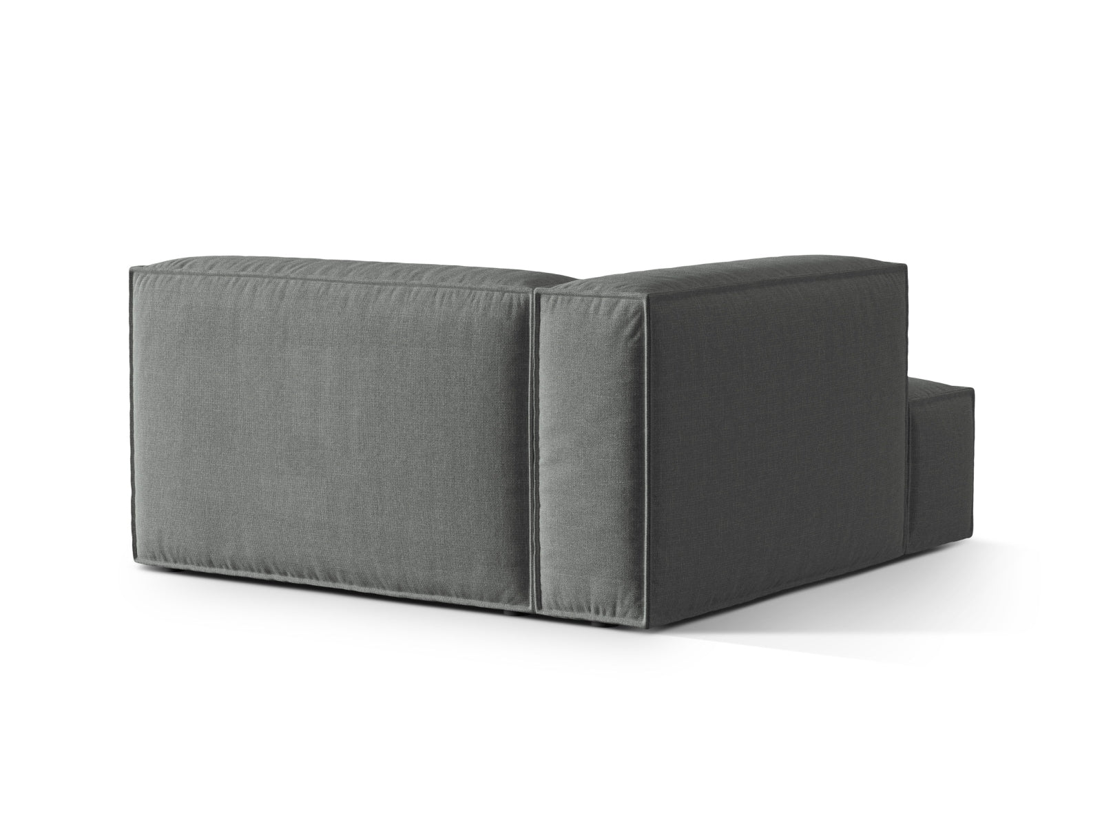 Nuria Modular Chaise Longue links 1 Sitzer in Grey präsentiert im Onlineshop von KAQTU Design AG. Modulares Sofa ist von Micadoni