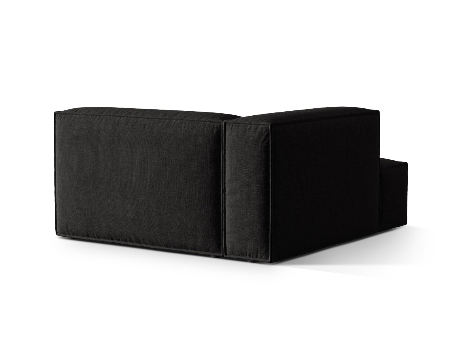 Nuria Modular Chaise Longue links 1 Sitzer in Black präsentiert im Onlineshop von KAQTU Design AG. Modulares Sofa ist von Micadoni