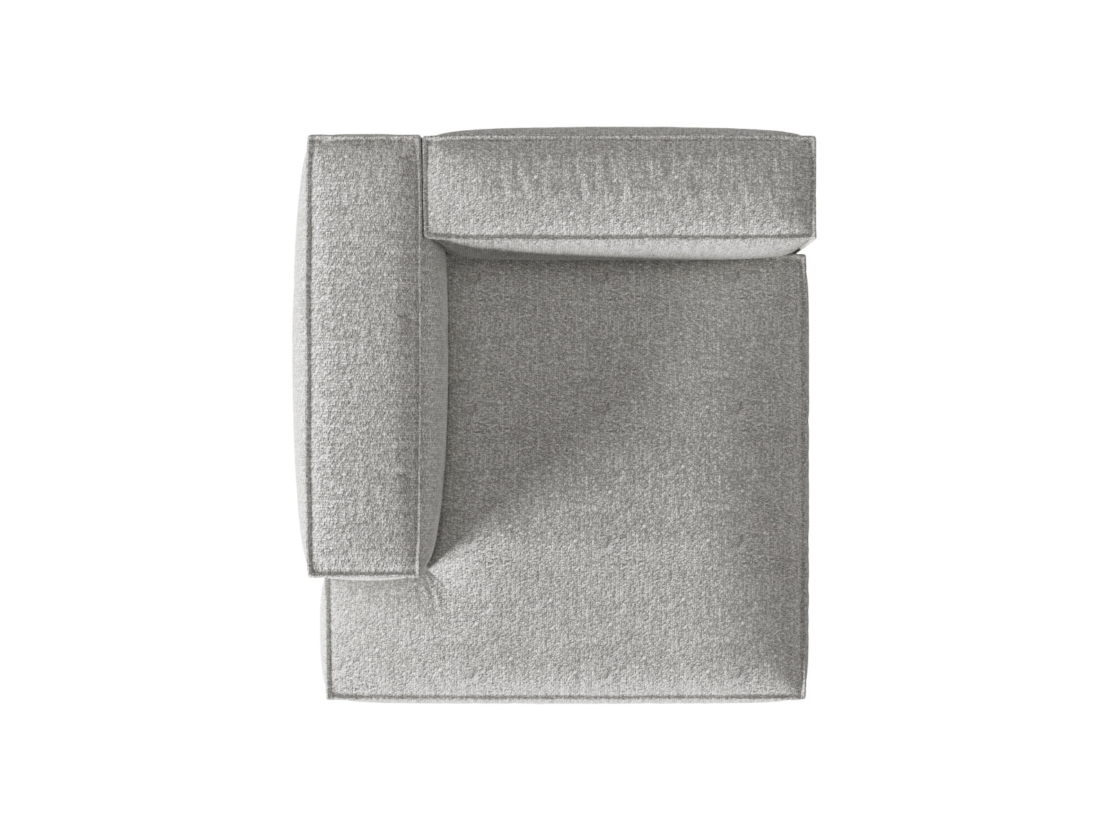 Nuria Modular Chaise Longue links 1 Sitzer in Silver präsentiert im Onlineshop von KAQTU Design AG. Modulares Sofa ist von Micadoni