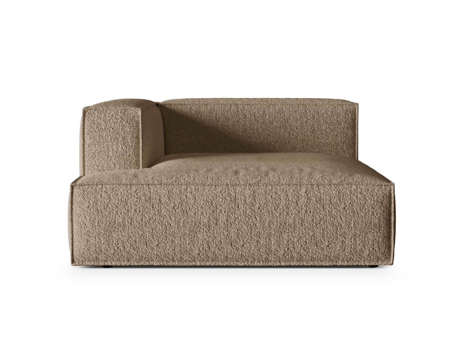Nuria Modular Chaise Longue links 1 Sitzer in Cappuccino präsentiert im Onlineshop von KAQTU Design AG. Modulares Sofa ist von Micadoni