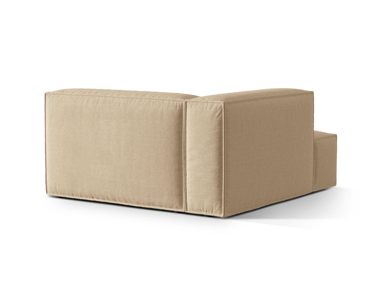 Nuria Velour Chaise Longue links 1 Sitzer in Nude-Paris präsentiert im Onlineshop von KAQTU Design AG. Modulares Sofa ist von Micadoni