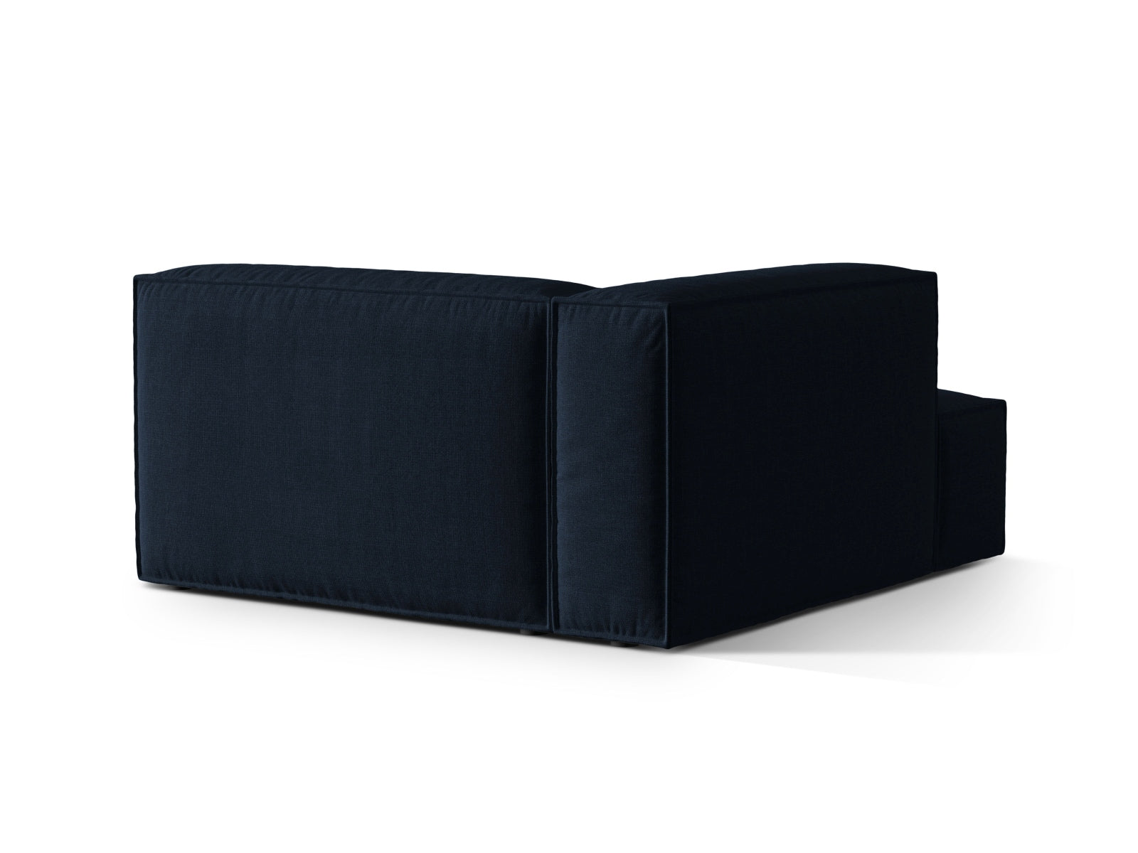 Nuria Velour Chaise Longue links 1 Sitzer in Dark Blue-Paris präsentiert im Onlineshop von KAQTU Design AG. Modulares Sofa ist von Micadoni