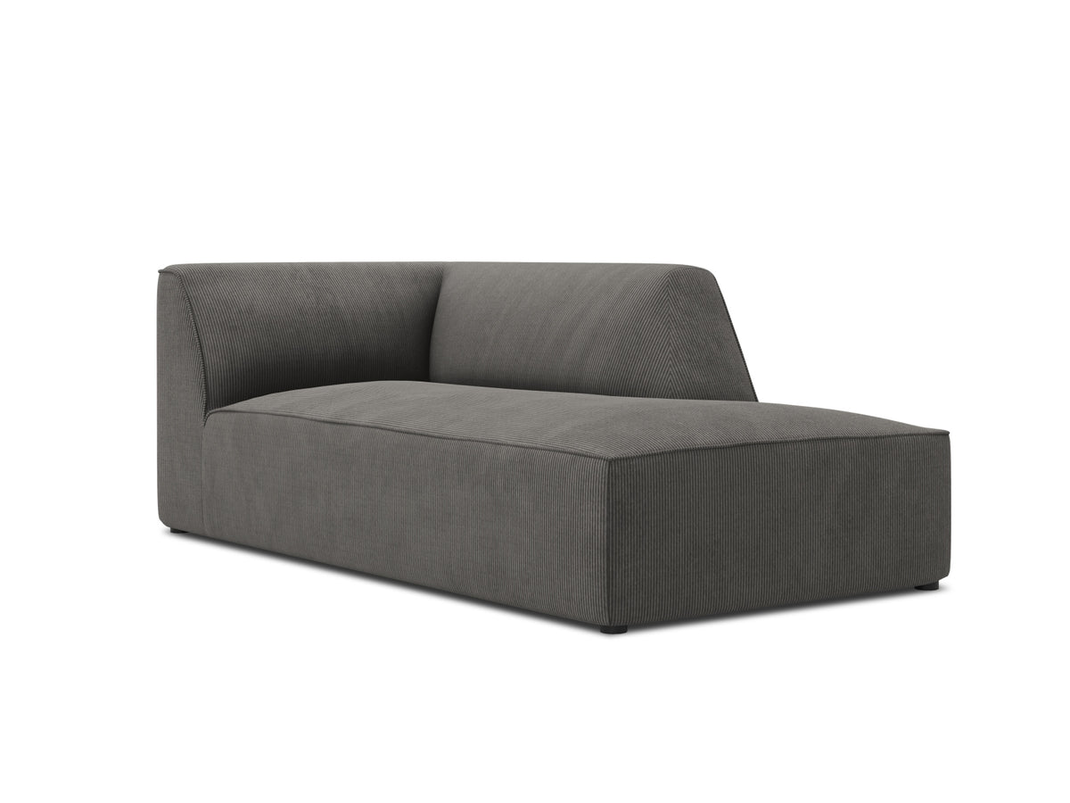 Ruby Sofa Chaise Lounge rechts 1 Sitz in Dark Grey-Scala präsentiert im Onlineshop von KAQTU Design AG. L-Sofa rechts ist von Micadoni