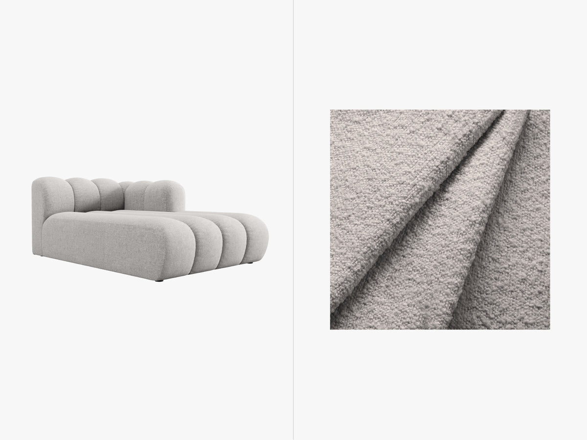 Lupine Sofa Chaise Lounge rechts 2 Sitzer in Light Grey-Baloo präsentiert im Onlineshop von KAQTU Design AG. L-Sofa rechts ist von Micadoni