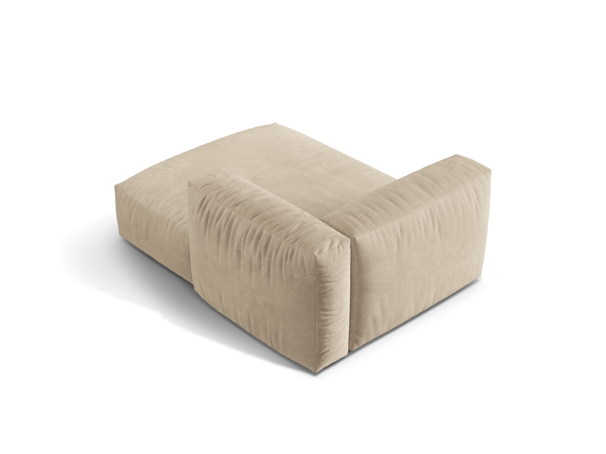 Martina Sofa Chaise Lounge rechts 1 Sitz in Light Beige-Vogue präsentiert im Onlineshop von KAQTU Design AG. L-Sofa rechts ist von Micadoni