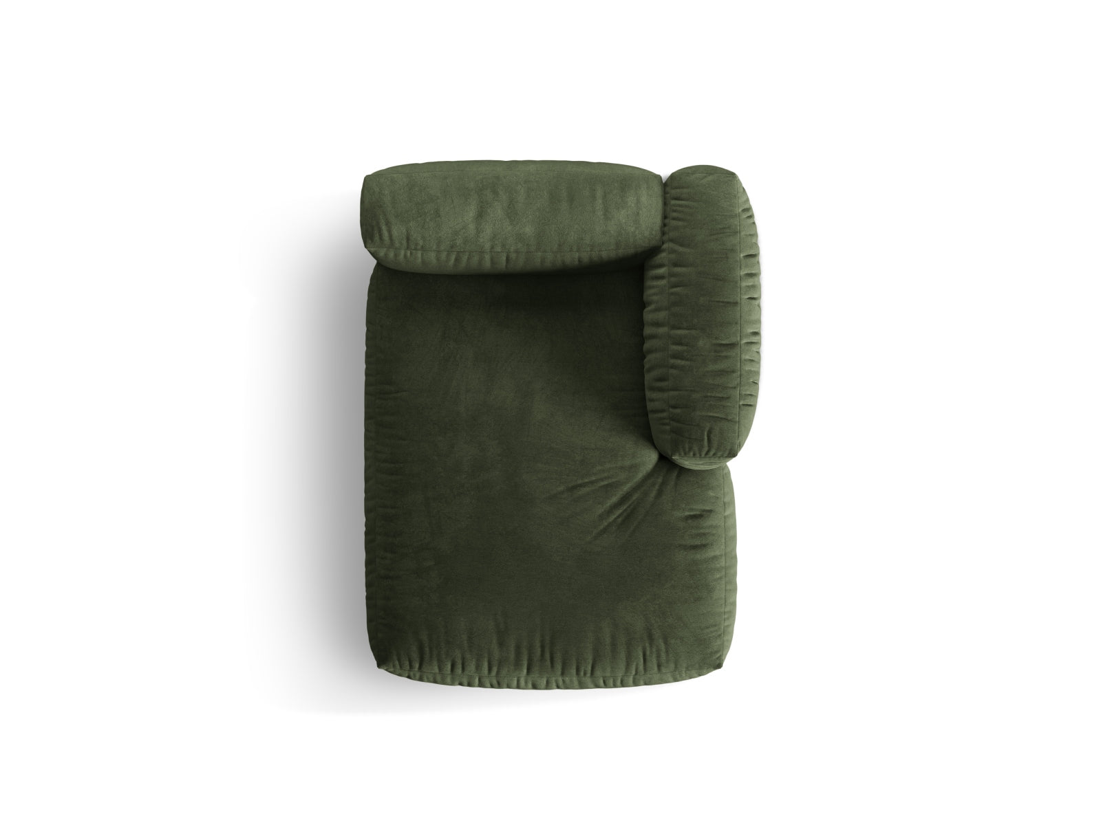 Martina Sofa Chaise Lounge rechts 1 Sitz in Green präsentiert im Onlineshop von KAQTU Design AG. L-Sofa rechts ist von Micadoni