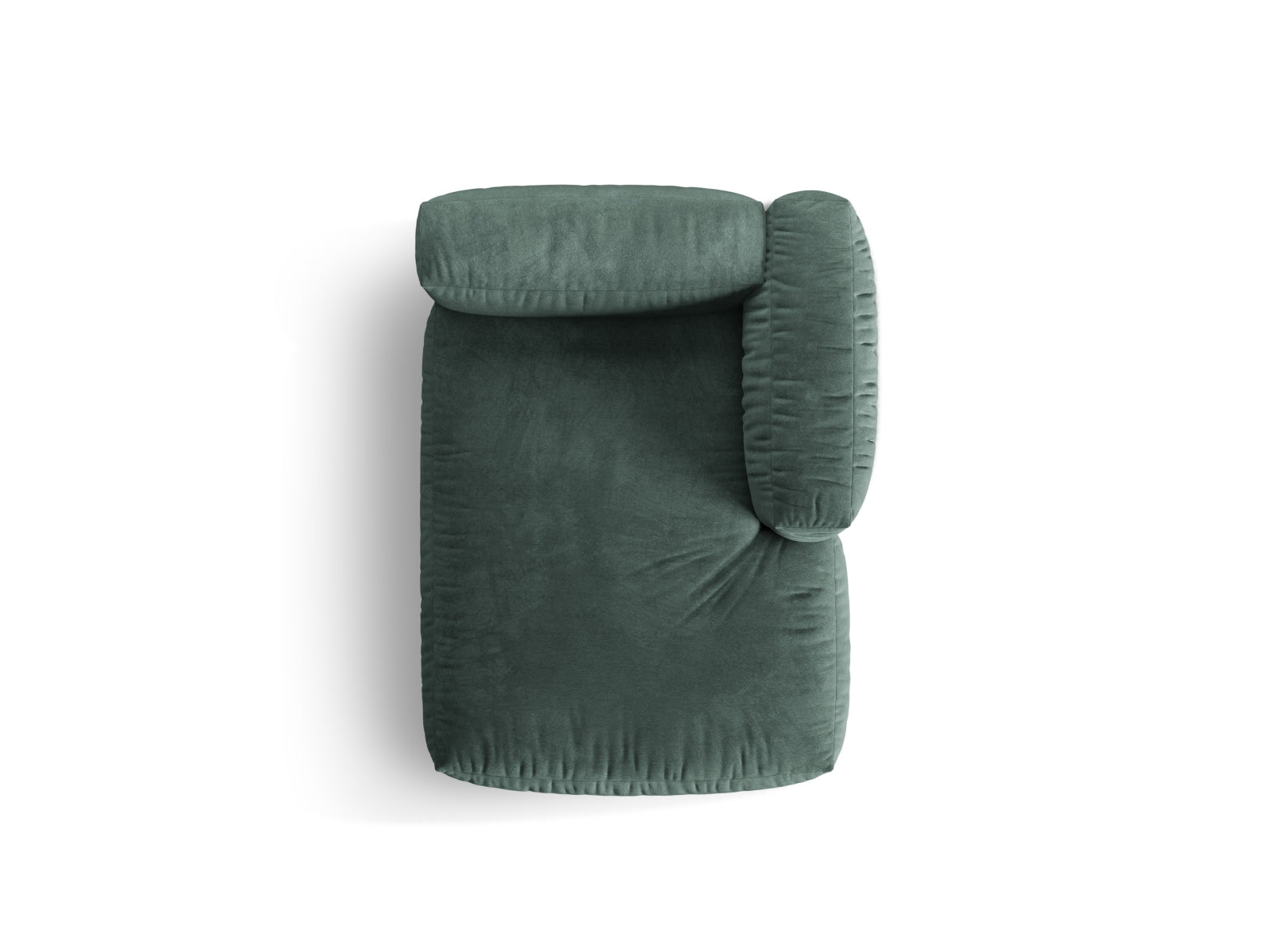 Martina Sofa Chaise Lounge rechts 1 Sitz in Petrol präsentiert im Onlineshop von KAQTU Design AG. L-Sofa rechts ist von Micadoni