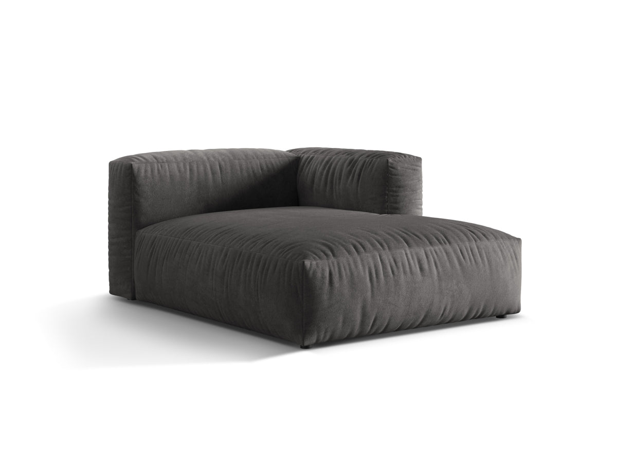 Martina Sofa Chaise Lounge rechts 1 Sitz in Grey-Vogue präsentiert im Onlineshop von KAQTU Design AG. L-Sofa rechts ist von Micadoni
