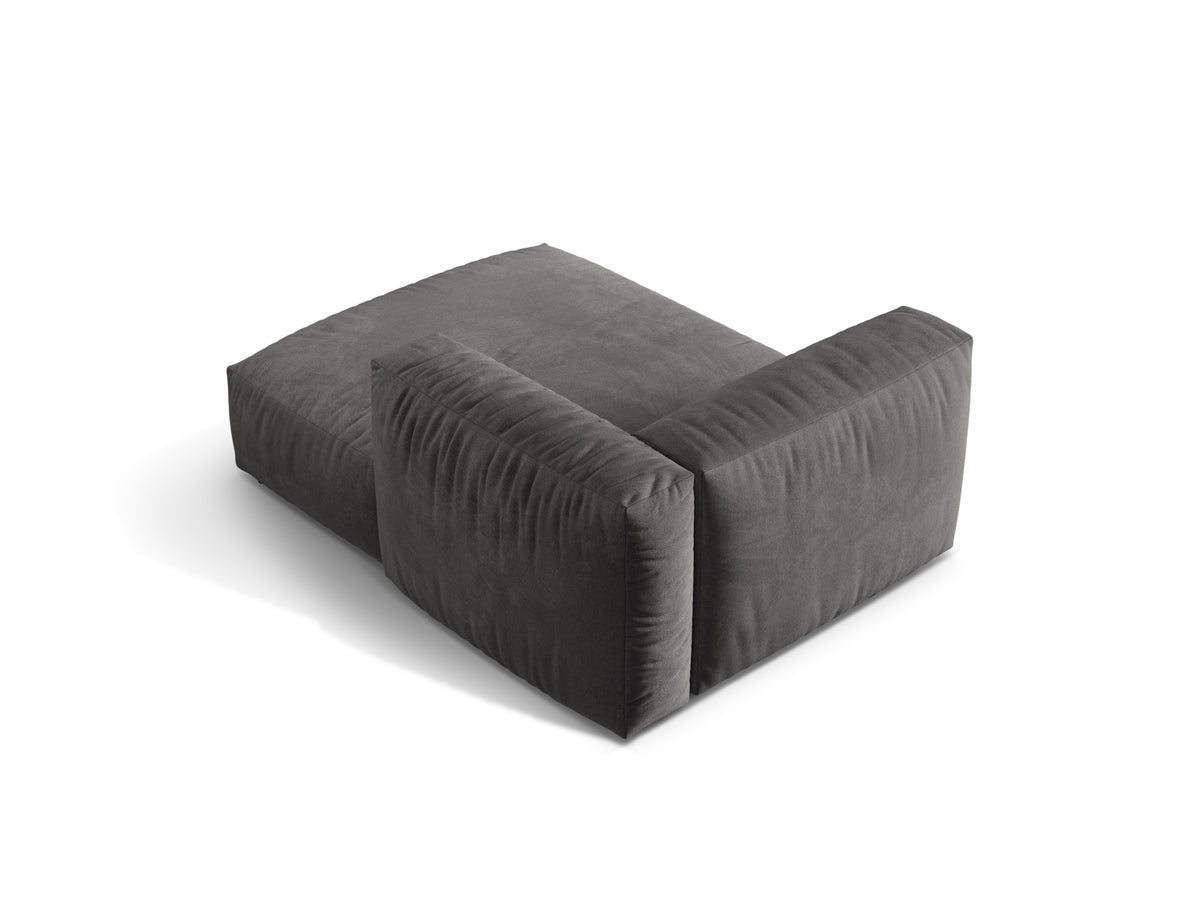 Martina Sofa Chaise Lounge rechts 1 Sitz in Grey-Vogue präsentiert im Onlineshop von KAQTU Design AG. L-Sofa rechts ist von Micadoni