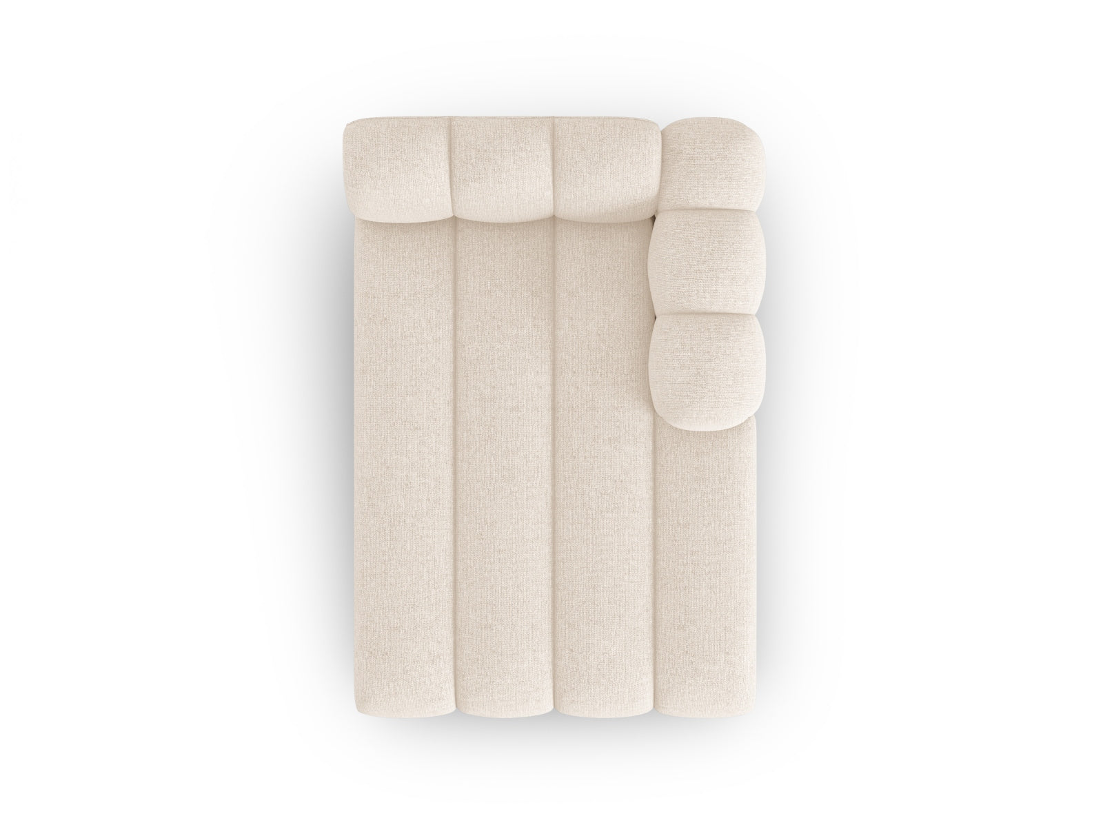 Lupine Sofa Chaise Lounge rechts 2 Sitzer in Light Beige präsentiert im Onlineshop von KAQTU Design AG. L-Sofa rechts ist von Micadoni