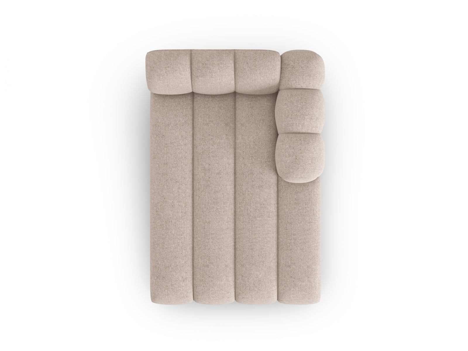 Lupine Sofa Chaise Lounge rechts 2 Sitzer in Beige präsentiert im Onlineshop von KAQTU Design AG. L-Sofa rechts ist von Micadoni