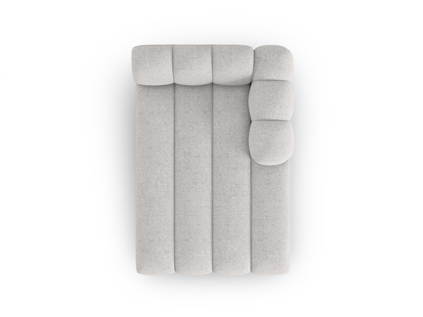 Lupine Sofa Chaise Lounge rechts 2 Sitzer in Light Grey präsentiert im Onlineshop von KAQTU Design AG. L-Sofa rechts ist von Micadoni