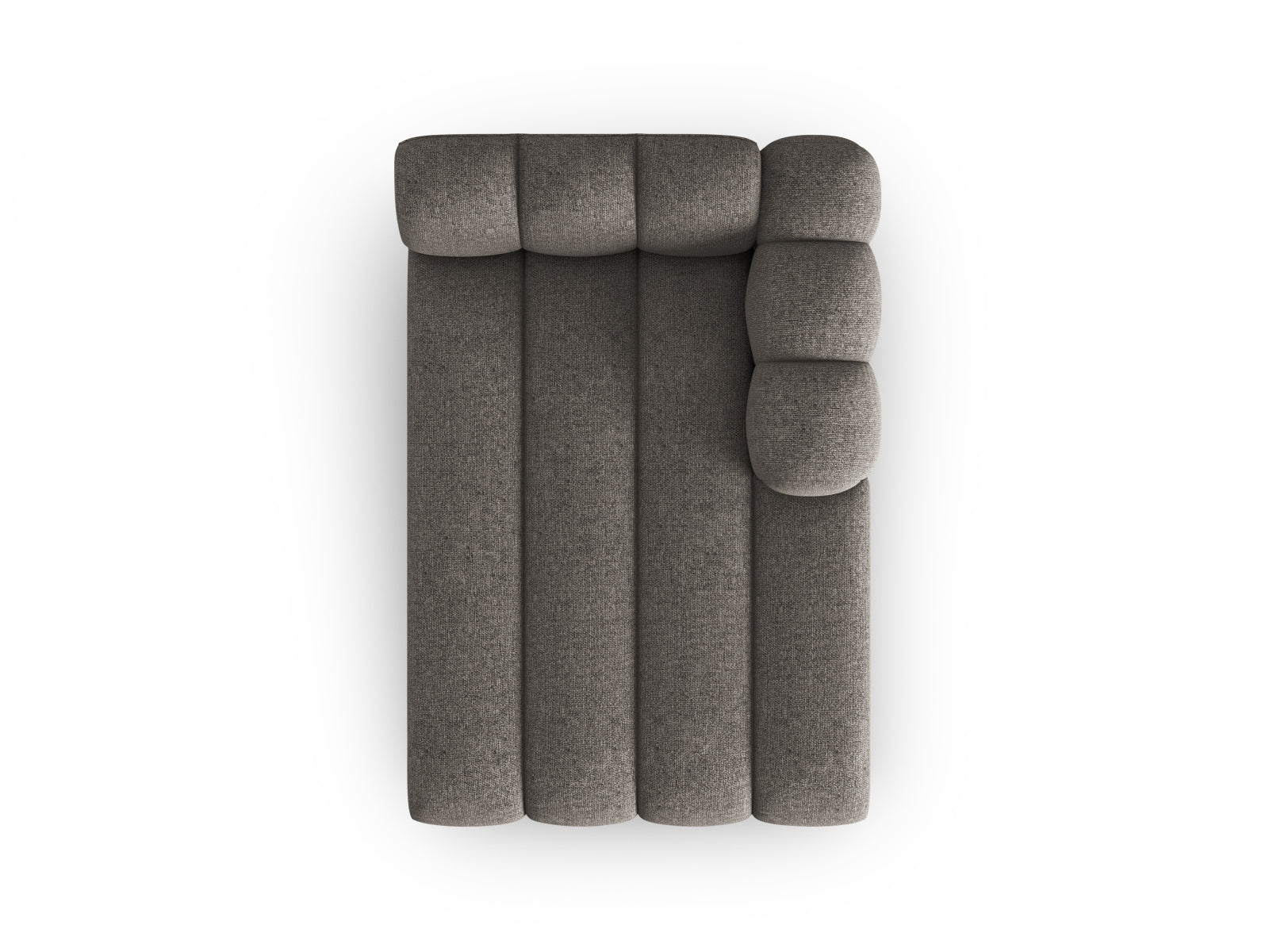 Lupine Sofa Chaise Lounge rechts 2 Sitzer in Grey präsentiert im Onlineshop von KAQTU Design AG. L-Sofa rechts ist von Micadoni