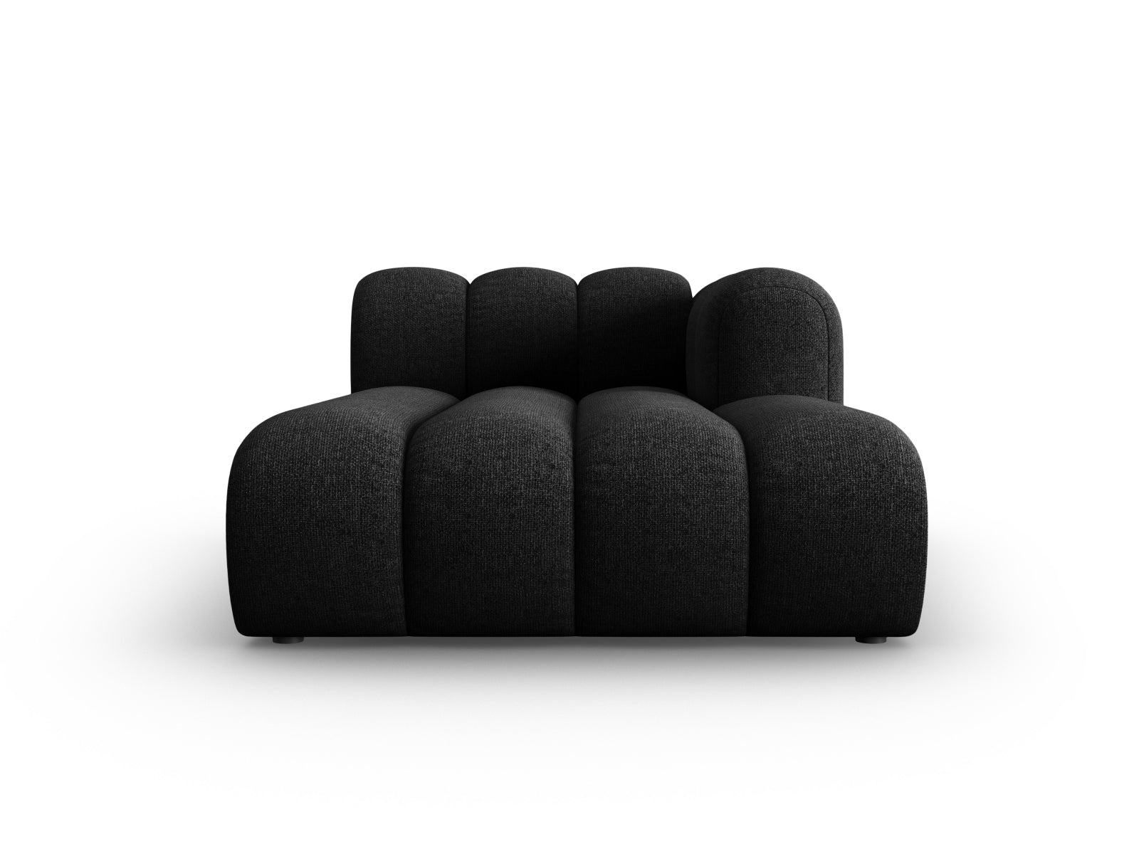 Lupine Sofa Chaise Lounge rechts 2 Sitzer in Black präsentiert im Onlineshop von KAQTU Design AG. L-Sofa rechts ist von Micadoni