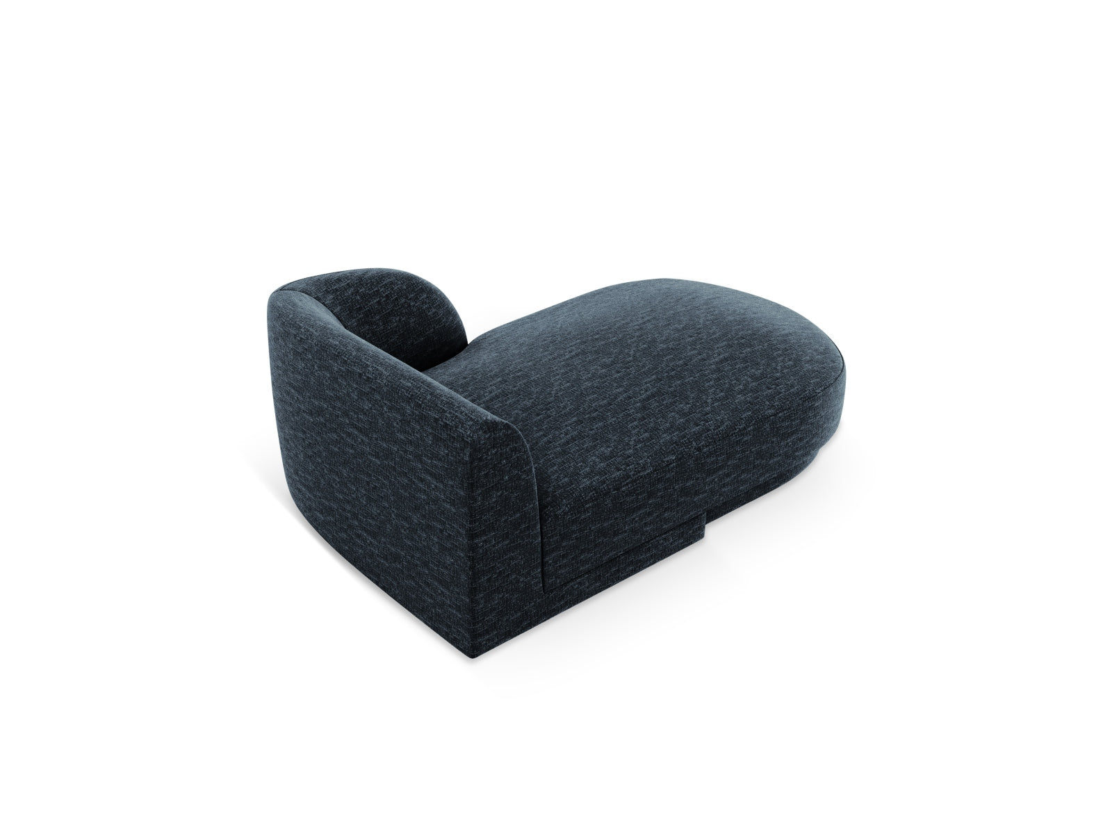 Modernes Miley Sofa Chaise Lounge rechts, 2-Sitzer in Royal Blue-Haga, perfekt für gemütliche und stilvolle Wohnbereiche.
