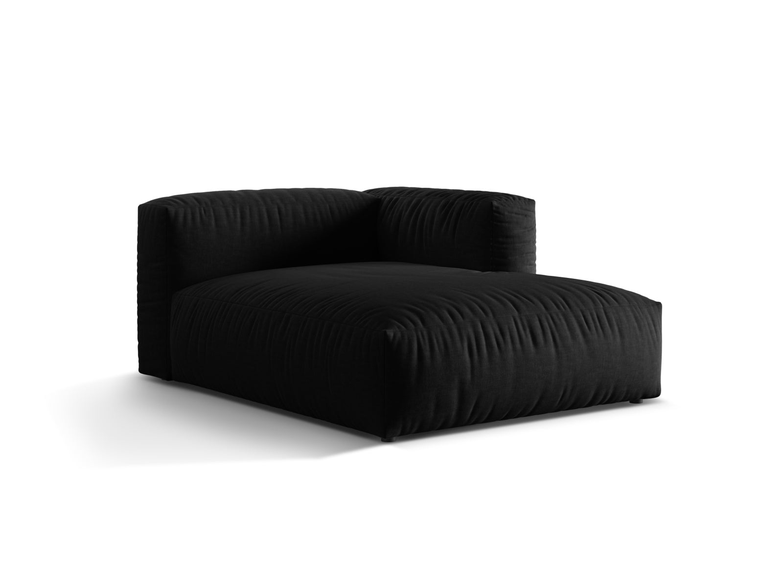 Martina Sofa Chaise Lounge rechts 1 Sitz in Black präsentiert im Onlineshop von KAQTU Design AG. L-Sofa rechts ist von Micadoni