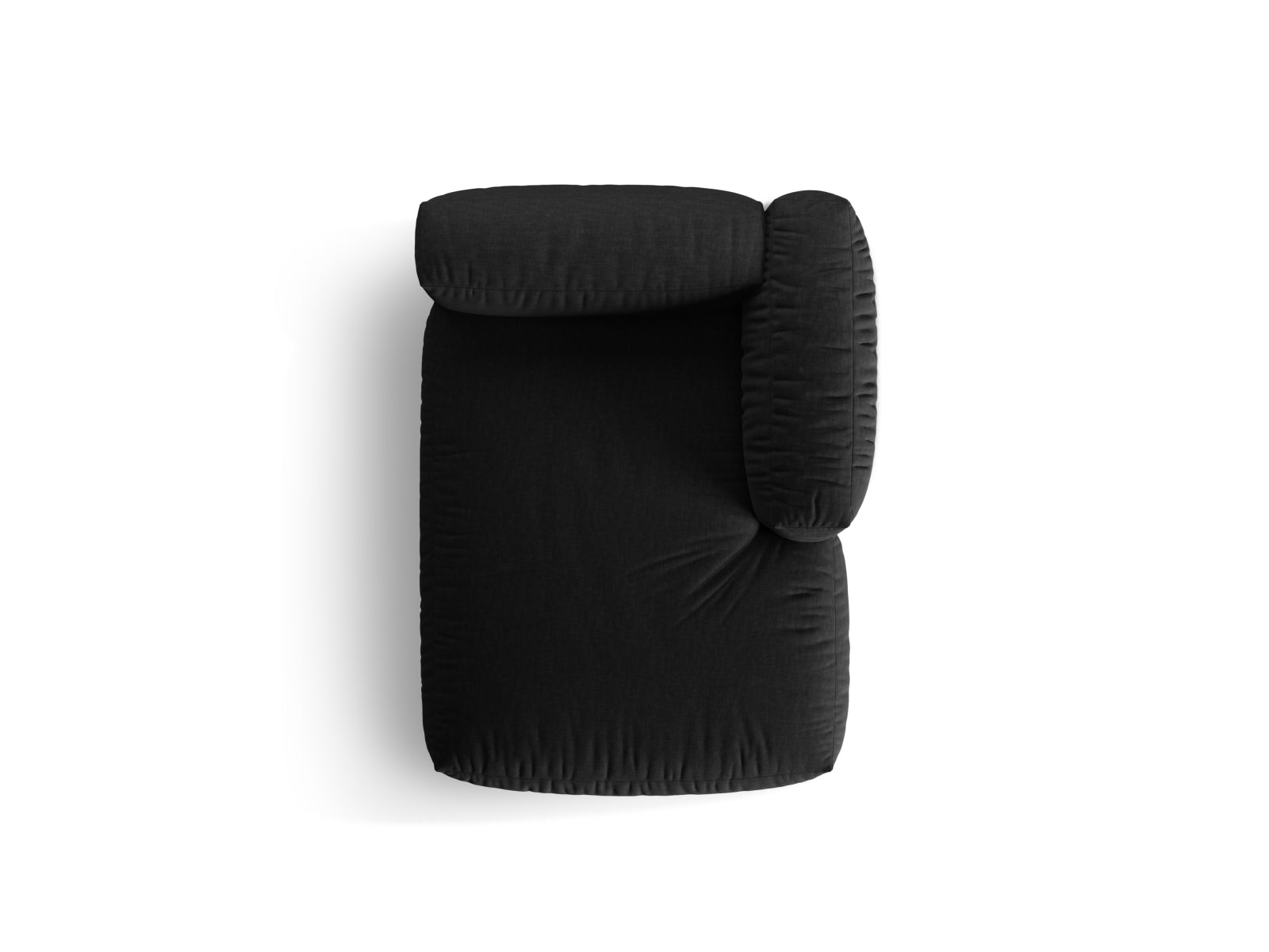 Martina Sofa Chaise Lounge rechts 1 Sitz in Black präsentiert im Onlineshop von KAQTU Design AG. L-Sofa rechts ist von Micadoni