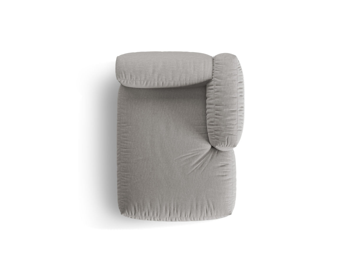 Martina Sofa Chaise Lounge rechts 1 Sitz in Light Grey-Boston präsentiert im Onlineshop von KAQTU Design AG. L-Sofa rechts ist von Micadoni
