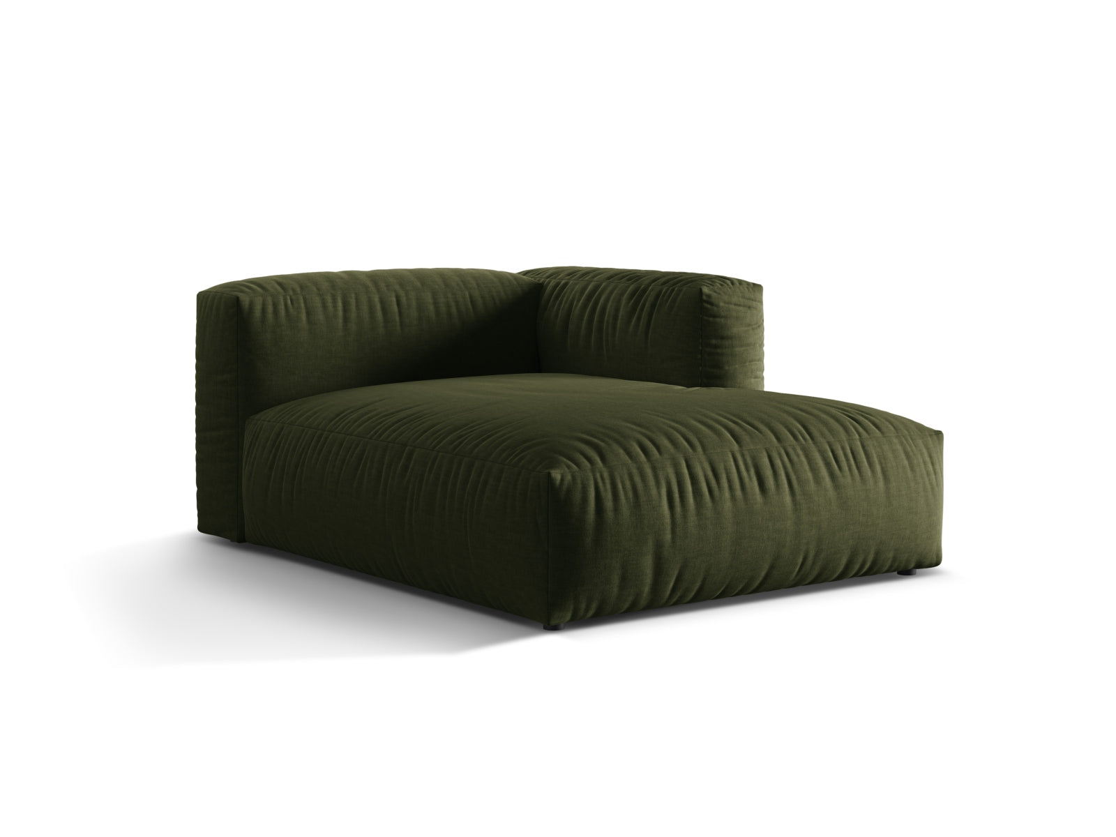 Martina Sofa Chaise Lounge rechts 1 Sitz in Green präsentiert im Onlineshop von KAQTU Design AG. L-Sofa rechts ist von Micadoni