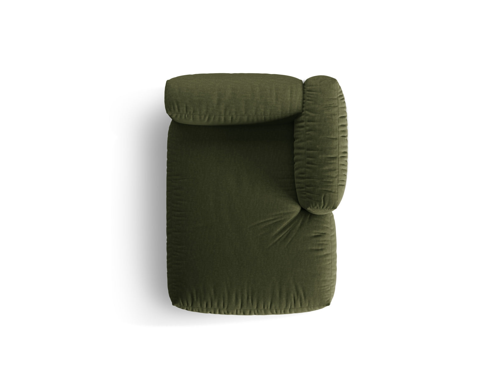 Martina Sofa Chaise Lounge rechts 1 Sitz in Green präsentiert im Onlineshop von KAQTU Design AG. L-Sofa rechts ist von Micadoni