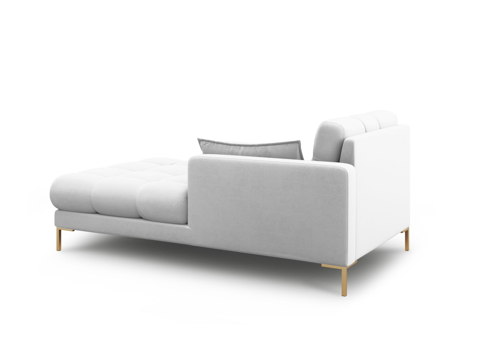 Mamaia Sofa Chaise Lounge rechts 1 Sitz in Light Grey/Gold präsentiert im Onlineshop von KAQTU Design AG. L-Sofa rechts ist von Micadoni