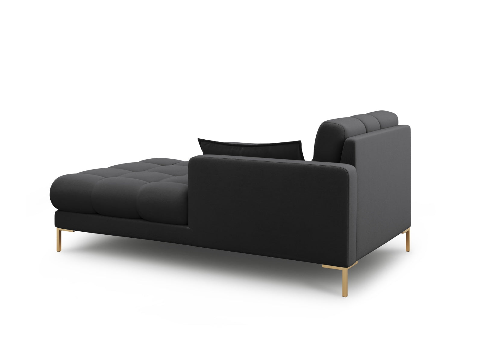 Mamaia Sofa Chaise Lounge rechts 1 Sitz in Dark Grey/Gold präsentiert im Onlineshop von KAQTU Design AG. L-Sofa rechts ist von Micadoni