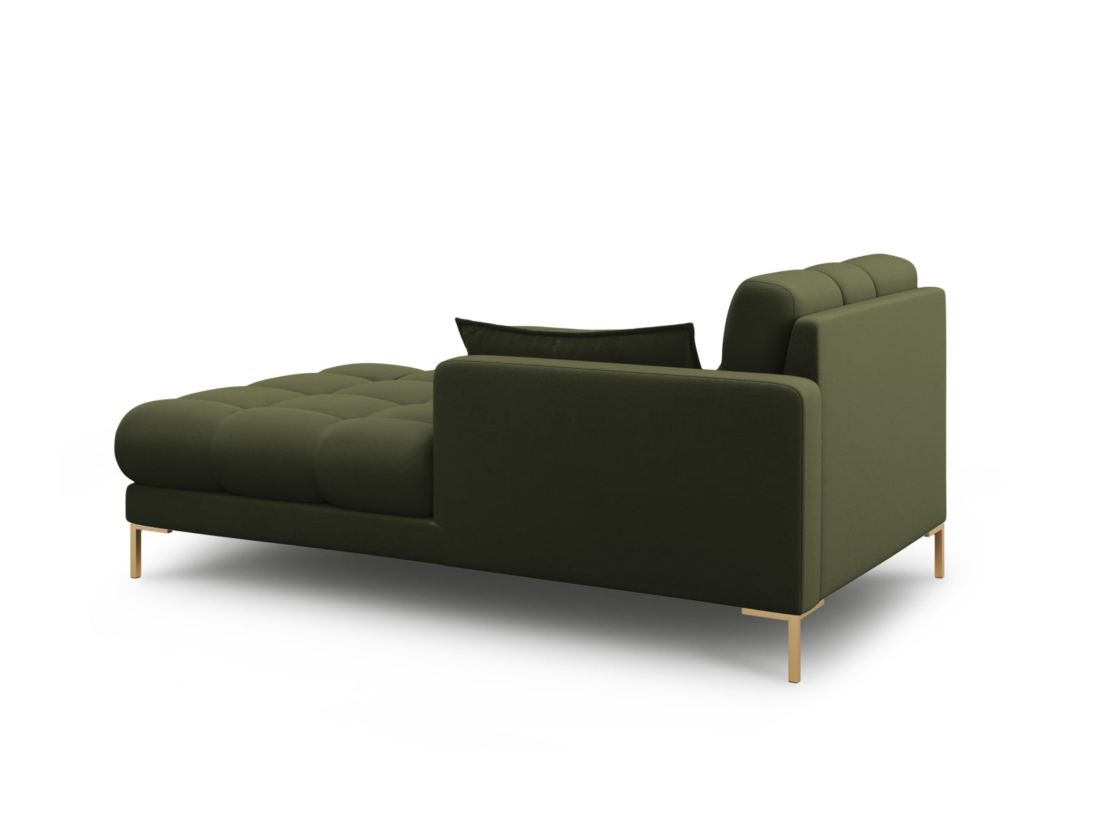 Mamaia Sofa Chaise Lounge rechts 1 Sitz in Green/Gold präsentiert im Onlineshop von KAQTU Design AG. L-Sofa rechts ist von Micadoni