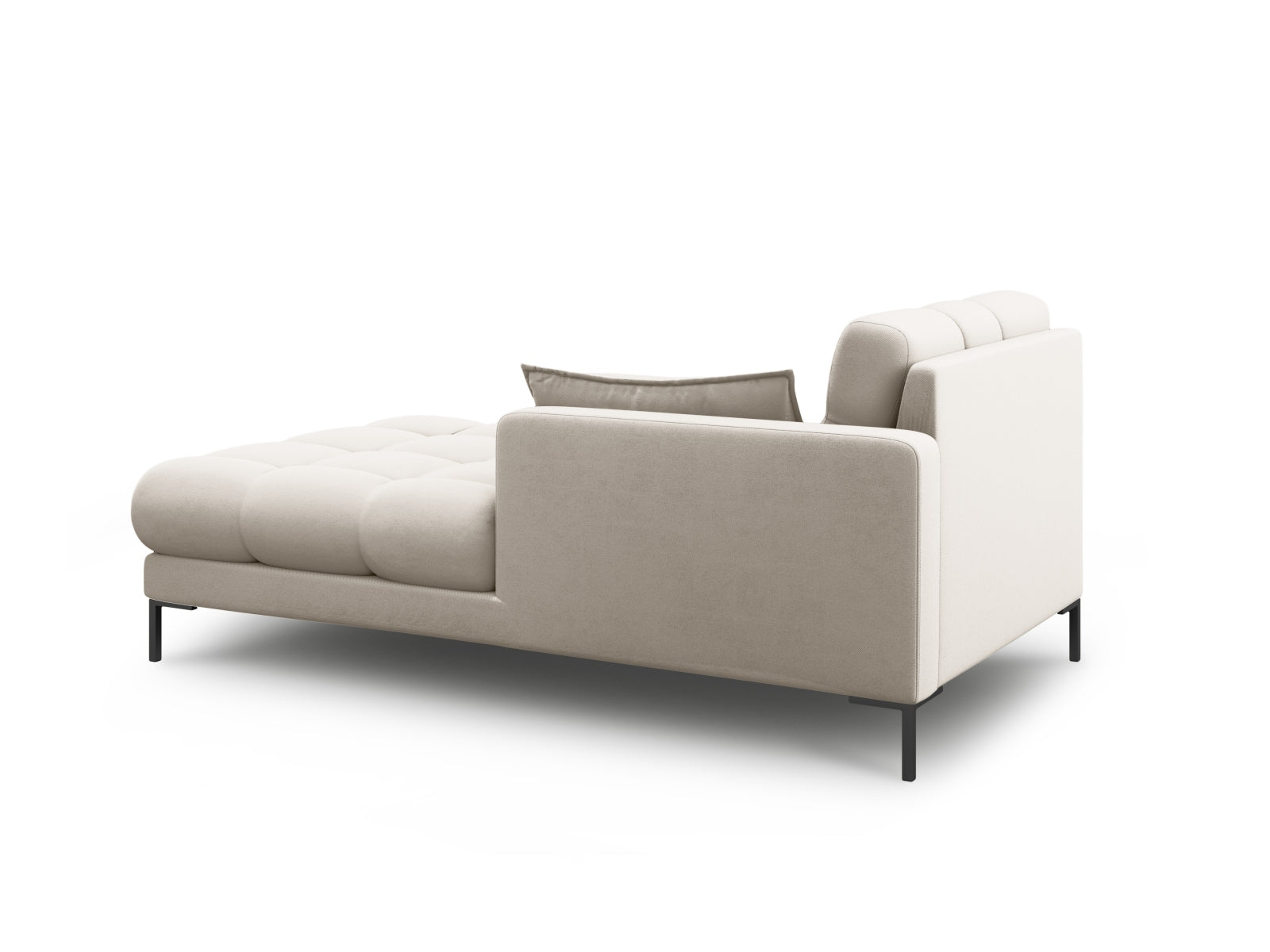 Mamaia Sofa Chaise Lounge rechts 1 Sitz in Beige/Schwarz präsentiert im Onlineshop von KAQTU Design AG. L-Sofa rechts ist von Micadoni