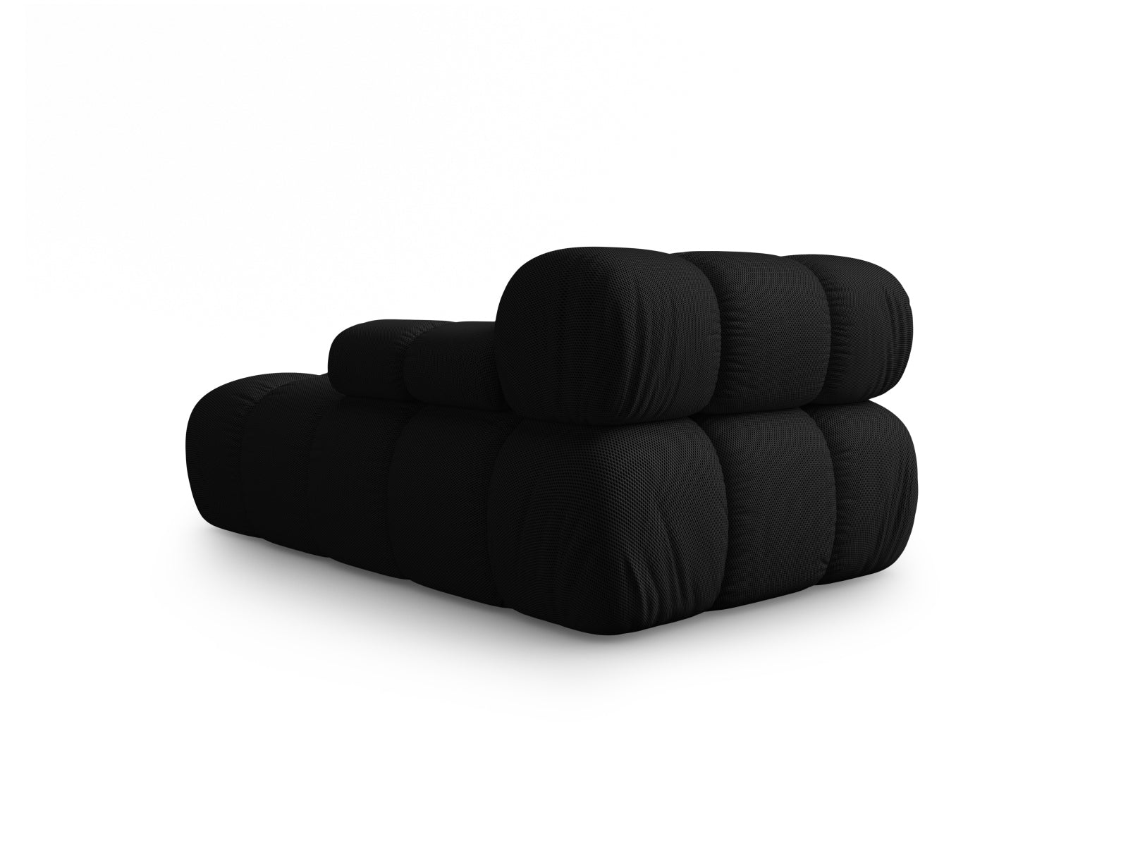 Elegantes Bellis Sofa Chaise Lounge in stilvollem Schwarz, 1-Sitzer mit 94 cm Breite, ideal für zeitgemäße Einrichtungsideen.