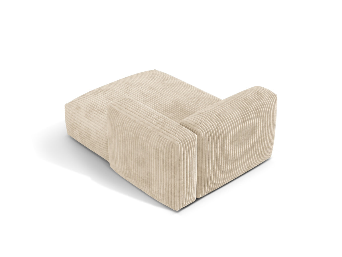 Martina Sofa Chaise Lounge rechts 1 Sitz in Light Beige-Tilia präsentiert im Onlineshop von KAQTU Design AG. L-Sofa rechts ist von Micadoni