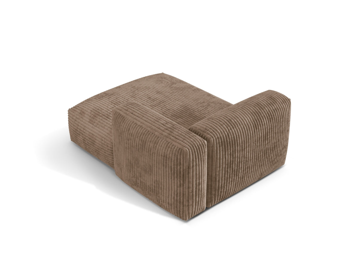 Martina Sofa Chaise Lounge rechts 1 Sitz in Acorn-Tilia präsentiert im Onlineshop von KAQTU Design AG. L-Sofa rechts ist von Micadoni