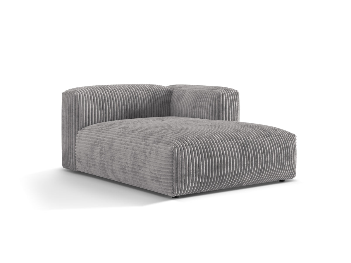 Martina Sofa Chaise Lounge rechts 1 Sitz in Light Grey-Tilia präsentiert im Onlineshop von KAQTU Design AG. L-Sofa rechts ist von Micadoni