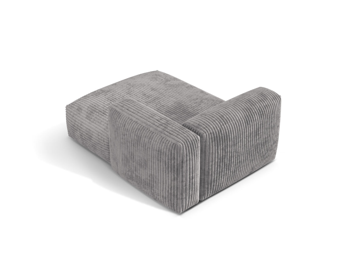 Martina Sofa Chaise Lounge rechts 1 Sitz in Light Grey-Tilia präsentiert im Onlineshop von KAQTU Design AG. L-Sofa rechts ist von Micadoni