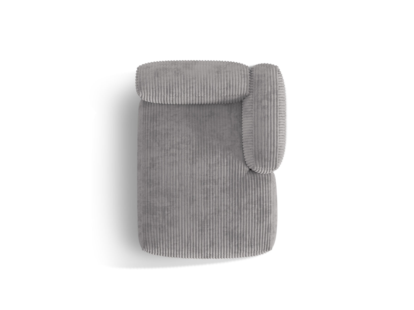 Martina Sofa Chaise Lounge rechts 1 Sitz in Light Grey präsentiert im Onlineshop von KAQTU Design AG. L-Sofa rechts ist von Micadoni