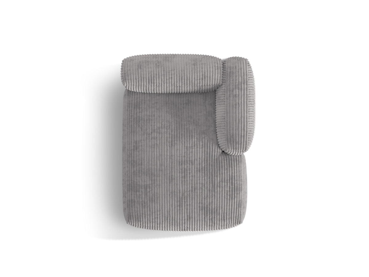 Martina Sofa Chaise Lounge rechts 1 Sitz in Light Grey-Tilia präsentiert im Onlineshop von KAQTU Design AG. L-Sofa rechts ist von Micadoni