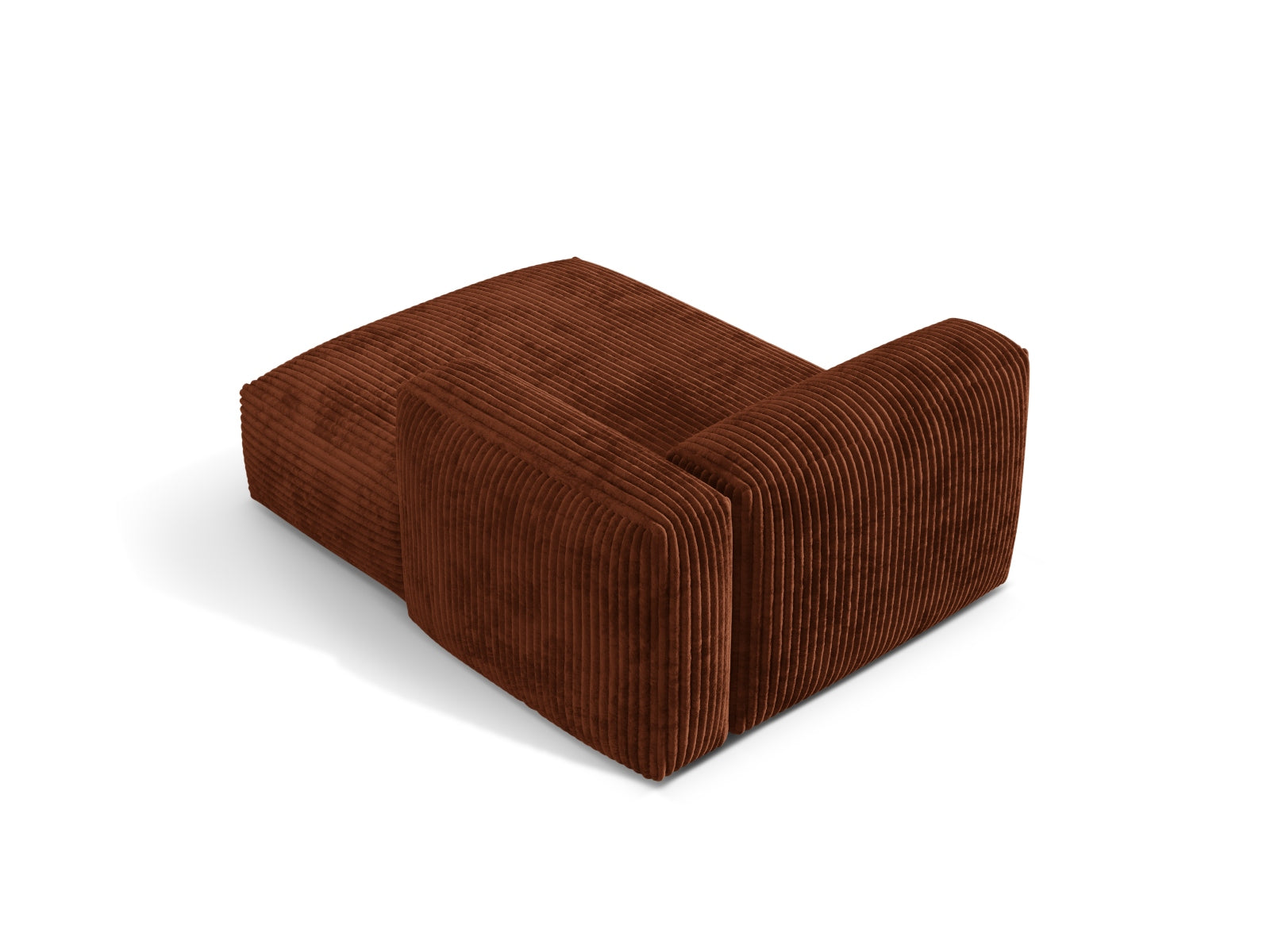 Martina Sofa Chaise Lounge rechts 1 Sitz in Brick präsentiert im Onlineshop von KAQTU Design AG. L-Sofa rechts ist von Micadoni