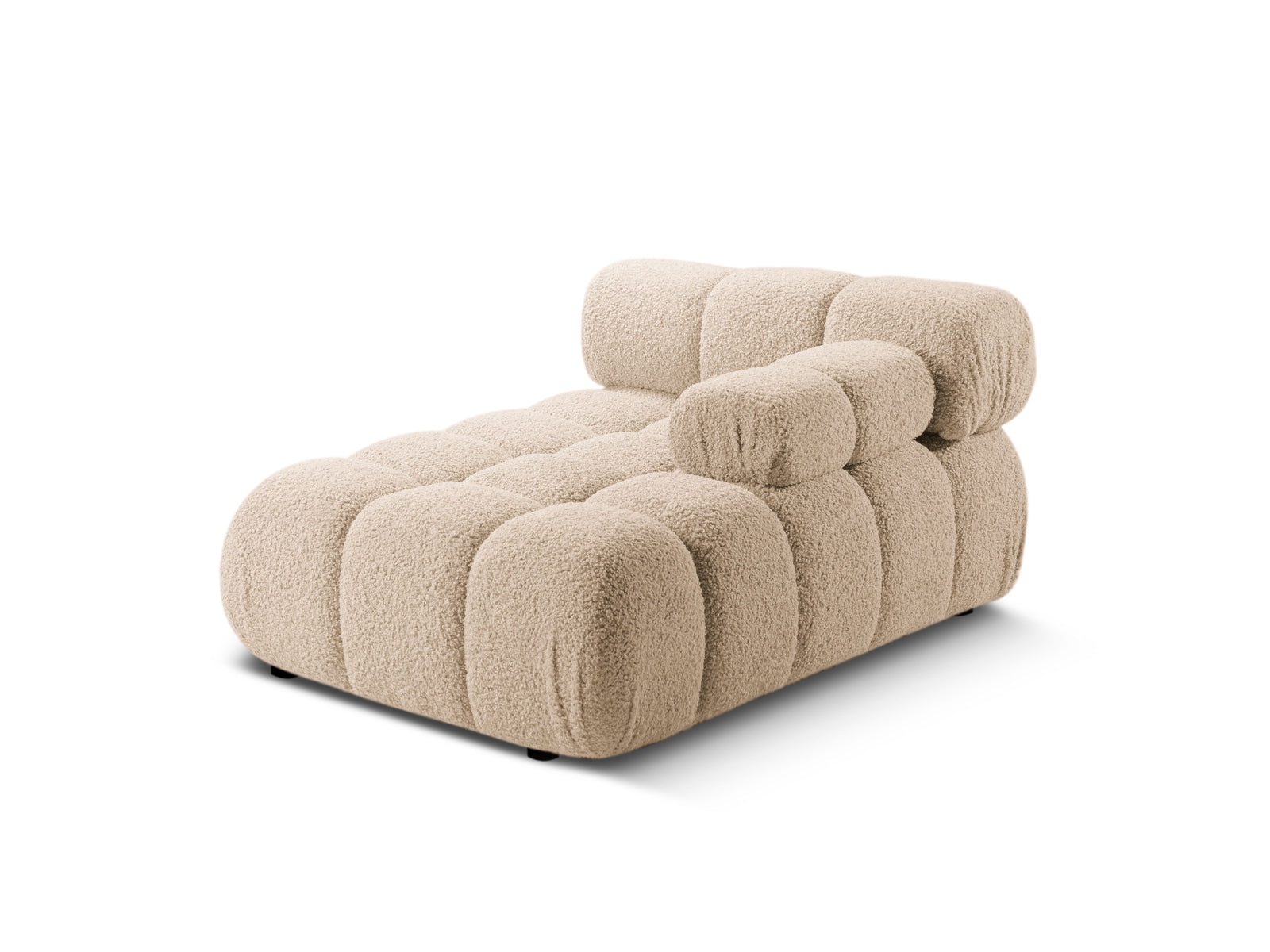 Bellis Boucle Sofa Chaise Lounge rechts 1 Sitz 94cm in Sand präsentiert im Onlineshop von KAQTU Design AG. L-Sofa rechts ist von Micadoni