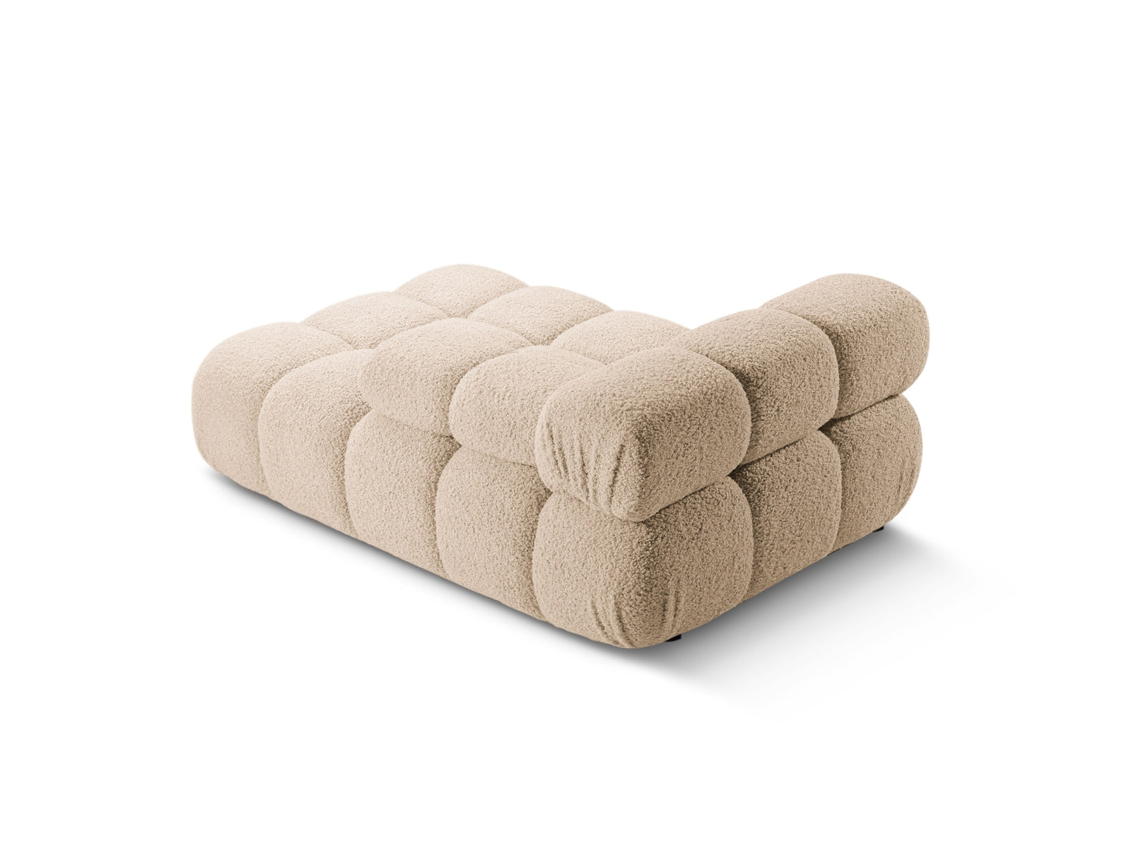 Bellis Boucle Sofa Chaise Lounge rechts 1 Sitz 94cm in Sand präsentiert im Onlineshop von KAQTU Design AG. L-Sofa rechts ist von Micadoni