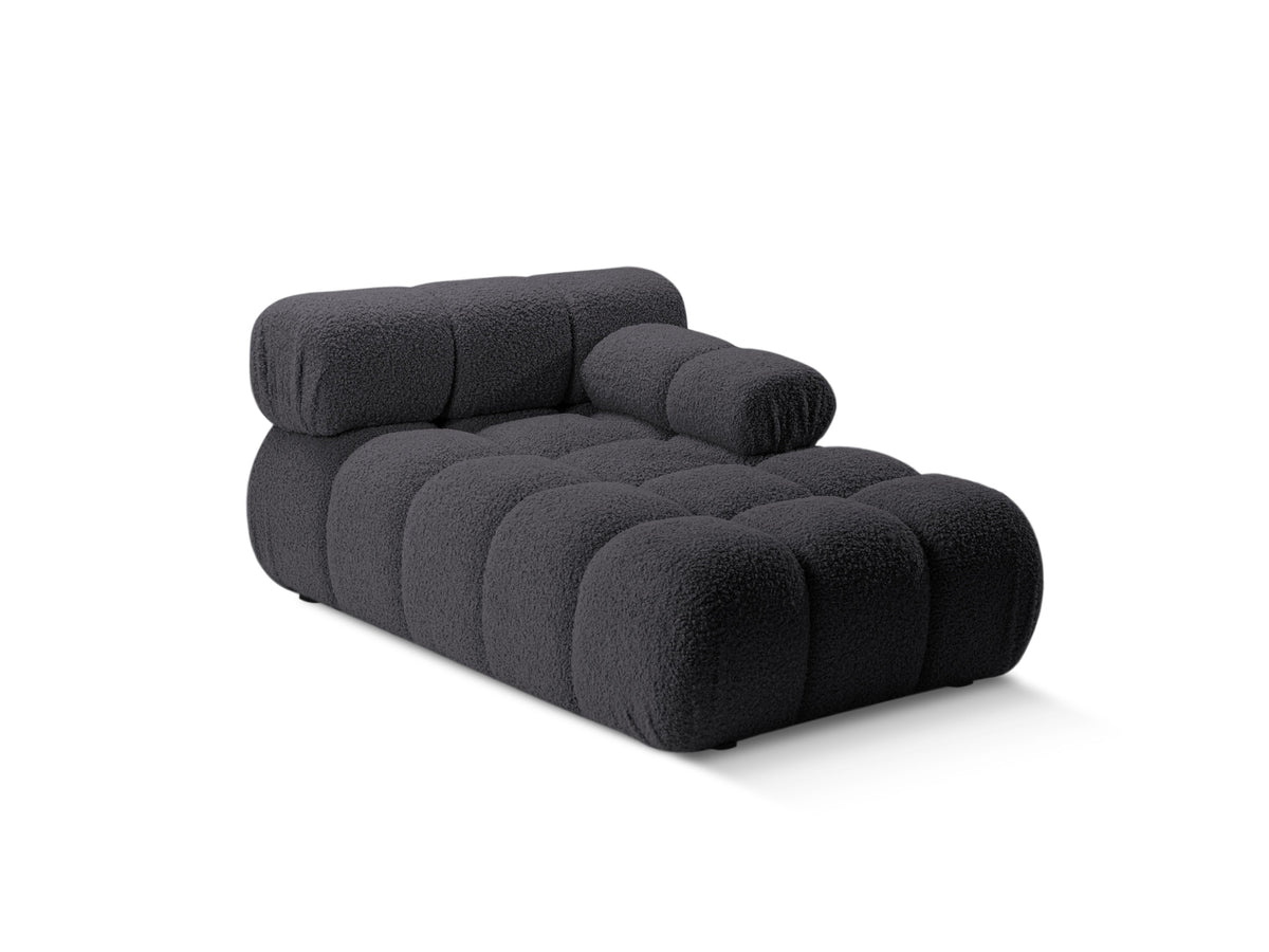 Bellis Boucle Sofa Chaise Lounge rechts 1 Sitz 94cm in Graphite-Rolf präsentiert im Onlineshop von KAQTU Design AG. L-Sofa rechts ist von Micadoni