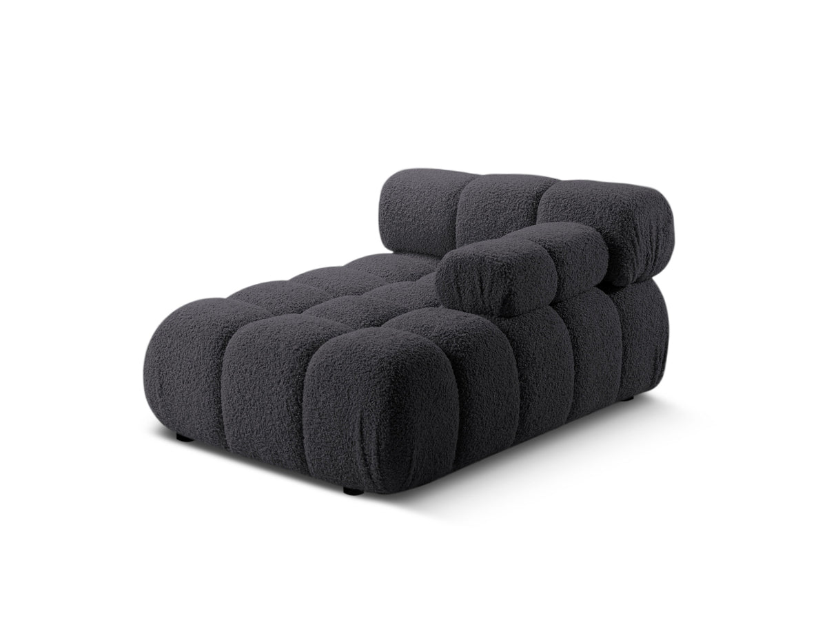 Bellis Boucle Sofa Chaise Lounge rechts 1 Sitz 94cm in Graphite-Rolf präsentiert im Onlineshop von KAQTU Design AG. L-Sofa rechts ist von Micadoni