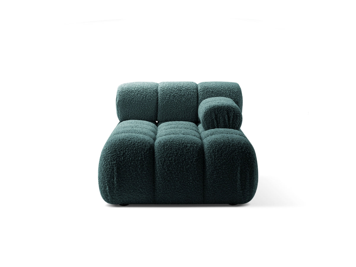 Bellis Boucle Sofa Chaise Lounge rechts 1 Sitz 94cm in Petrol-Rolf präsentiert im Onlineshop von KAQTU Design AG. L-Sofa rechts ist von Micadoni