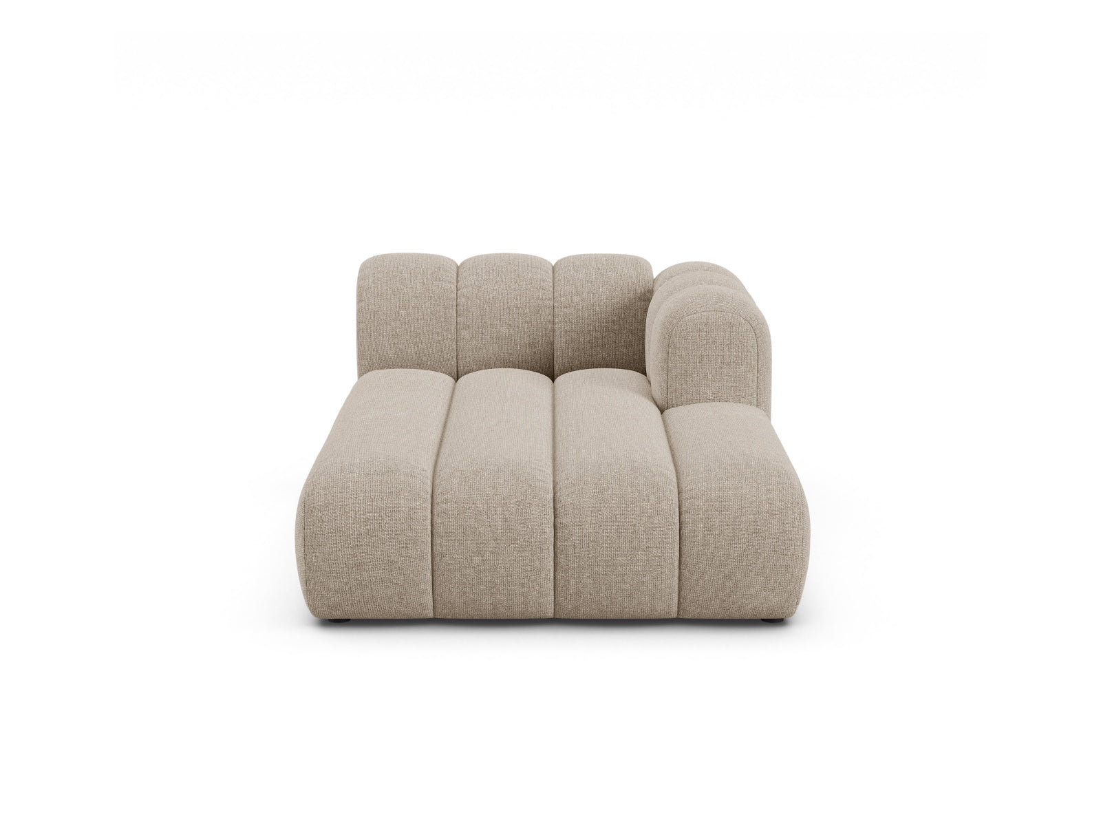 Lupine Chaise Longue rechts 2 Sitzer in Dark Beige-Eden präsentiert im Onlineshop von KAQTU Design AG. Modulares Sofa ist von Micadoni