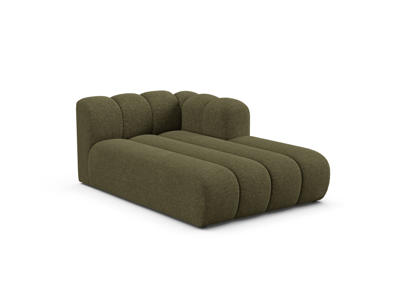 Elegante Lupine Chaise Longue rechts, 2-Sitzer in stilvollem Green-Eden, ideal für moderne Wohnräume und vielseitige Sofa-Kombinationen.